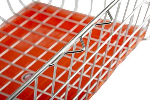 Embassy Dish Draining Basket/Kuda with Drip Tray, Rectangle, 53x42x25 cms (LxBxH), Size - Small - KITCHEN MART