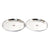 Embassy Kanchan Dinner Plate, Size 11, 24.8 cms (Pack of 2, Stainless Steel) - KITCHEN MART