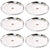 Embassy Kanchan Dinner Plate, Size 12, 27.4 cms (Pack of 6, Stainless Steel) - KITCHEN MART