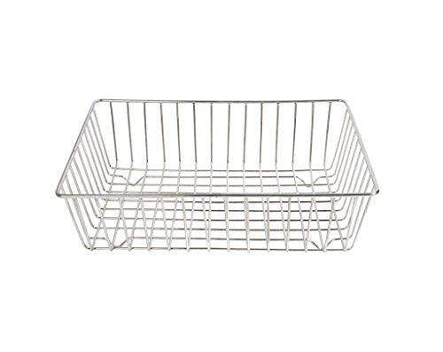 Embassy Multipurpose Baby Basket/Mini Dish Drainer, Size 1, 34x26.5x11.8 cms (Small Size, Stainless Steel) - KITCHEN MART