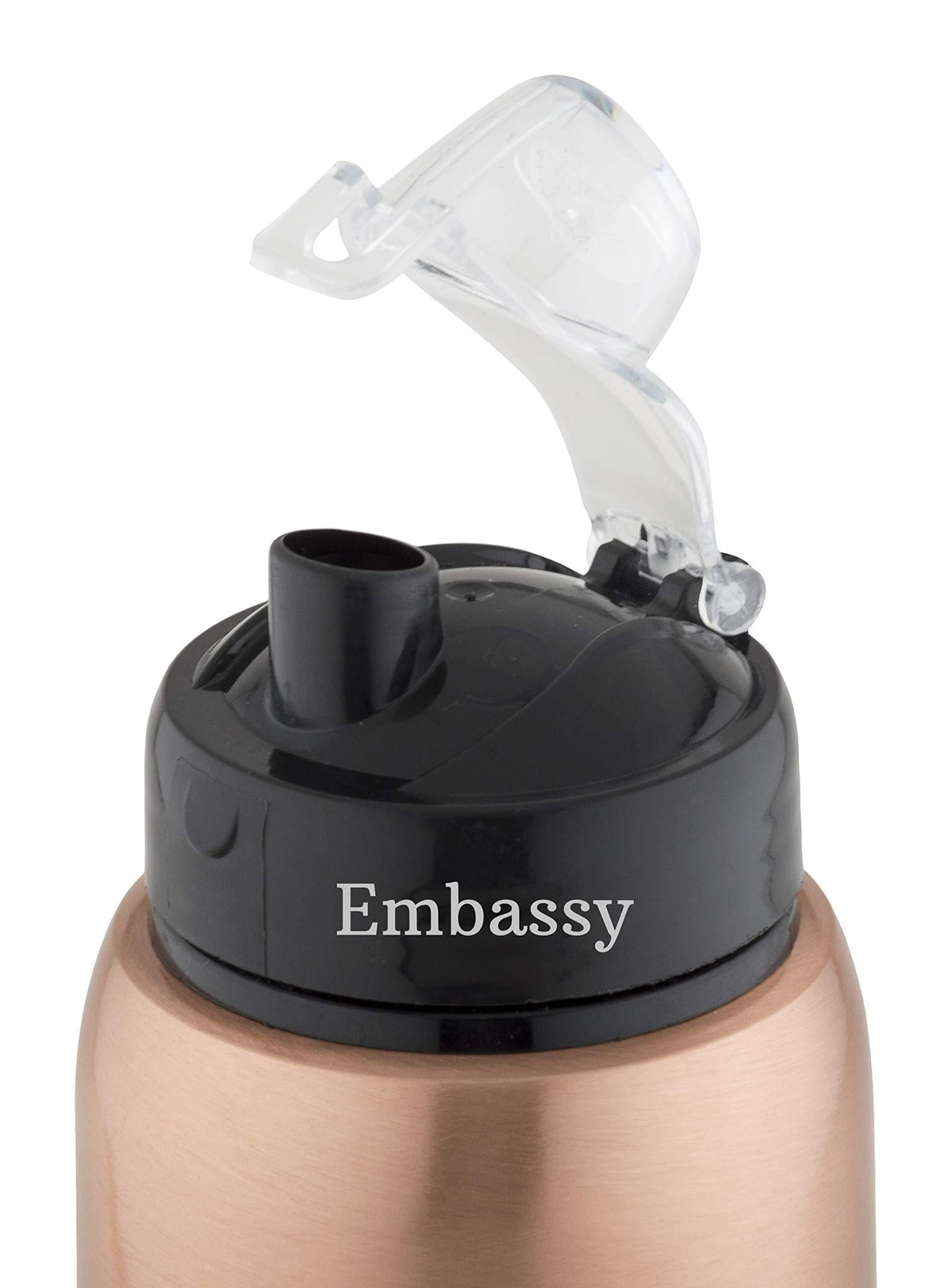 Embassy Premium Copper Water Bottle, Sipper, 1000 ml, Pack of 2 - Leak-Proof, Jointless and Pure Copper - KITCHEN MART
