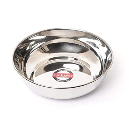 Embassy Punjabi Vati/Rice Bowl, Size 8, 500 ml, 15.6 cms (Pack of 4, Stainless Steel) - KITCHEN MART