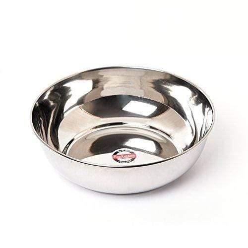 Embassy Punjabi Vati / Serving Bowl, Size 11, 1400 ml, 20.5 cms (Pack of 4, Stainless Steel) - KITCHEN MART