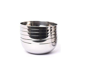 Embassy Raj Vati / Dipping Cup, Size 0, 75 ml, 8.2 cms (Pack of 6, Stainless Steel) - KITCHEN MART