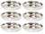 Embassy Rice Plate, Size 2, 11.6 cms (Pack of 6, Stainless Steel) - KITCHEN MART