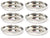 Embassy Rice Plate, Size 4, 12.9 cms (Pack of 6, Stainless Steel) - KITCHEN MART