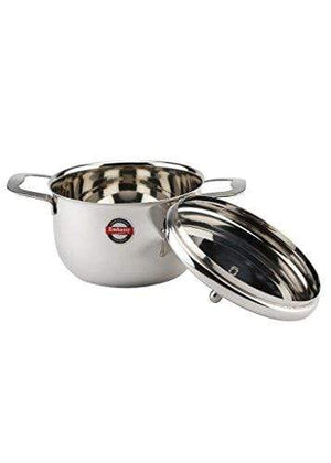 Embassy Ruby Cook-n-Serve Dish, 1800 ml, Size 3 (Stainless Steel) - KITCHEN MART