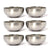 Embassy Soup Bowl Deluxe, Size 1, 250 ml, 9.2 cms (Pack of 6, Stainless Steel) - KITCHEN MART
