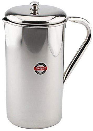 Embassy Stainless Steel Floron Water Jug / Pitcher - 1.4 Ltrs (Size 6) - KITCHEN MART