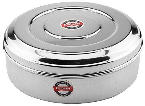 Embassy Stainless Steel Masala / Spice Box, 800 ml; Size 10 - KITCHEN MART