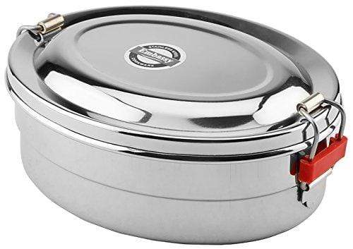 Embassy Stainless Steel Oval Food Pack / Container; Size 1; 350 ml - KITCHEN MART
