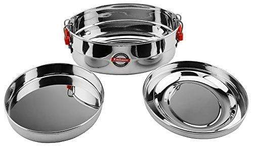 Embassy Stainless Steel Oval Food Pack / Container; Size 1; 350 ml - KITCHEN MART