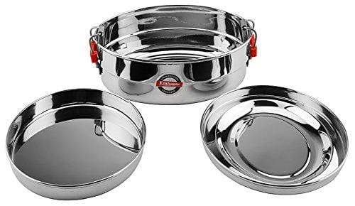 Embassy Stainless Steel Oval Food Pack/Container; Size 2; 475 ml - KITCHEN MART