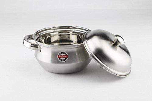 Embassy Stainless Steel Punjabi Multipurpose Dish, 1000 ml - KITCHEN MART