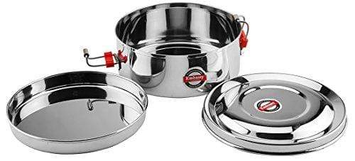 Embassy Stainless Steel Round Food Pack/Container; Size 1; 350 ml - KITCHEN MART