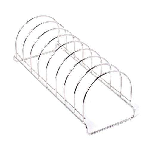 Embassy Stainless Steel Round Plate Rack/Stand, 1-Piece, Size - 10 (50 cms) - KITCHEN MART