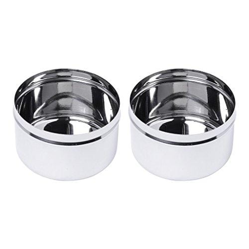 Embassy Tip-top Dabbi/Container - Pack of 2 (Size 5, 210 ml each), Stainless Steel - KITCHEN MART