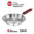 Hawkins Tri-ply Stainless Steel Frying Pan 26 cm - KITCHEN MART