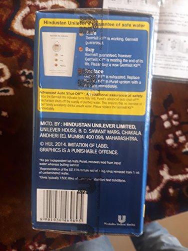 HUL Pureit Germkill kit for Advanced 14L / 23 L Water Purifier - 1500 L - KITCHEN MART