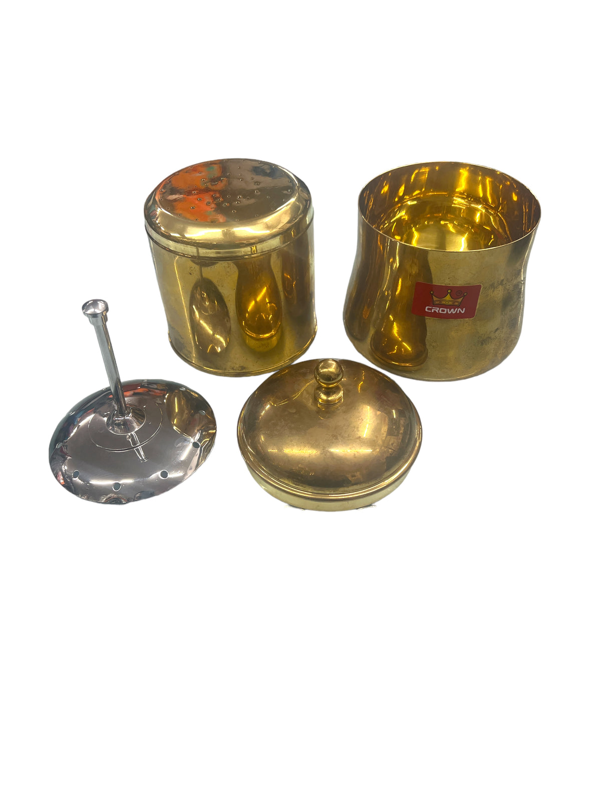 Crown Brass Coffee Filter: Authentic coffee Decotion Blend Maker ☕ (Size-3)