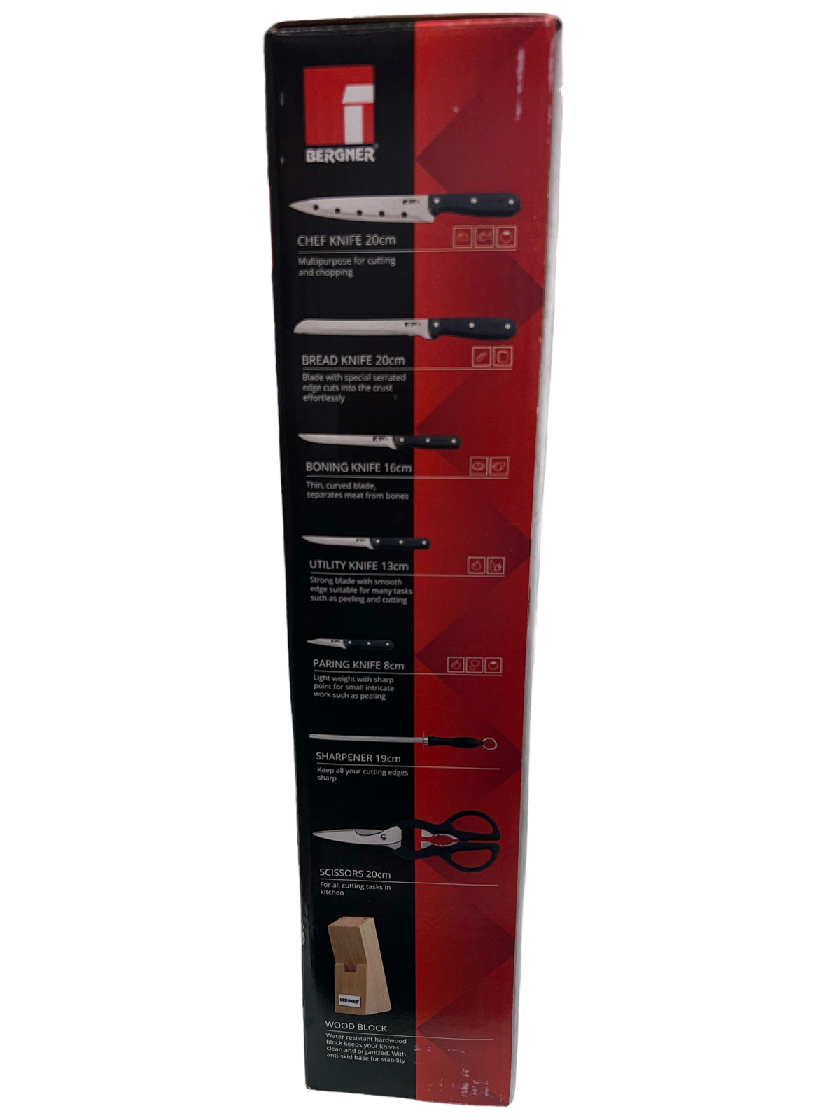 Bergner Shark 8pc knife set