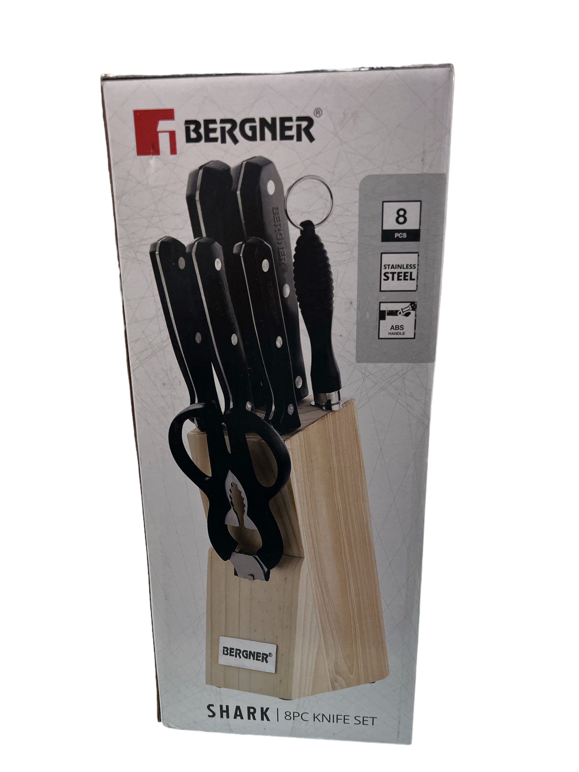 Bergner Shark 8pc knife set