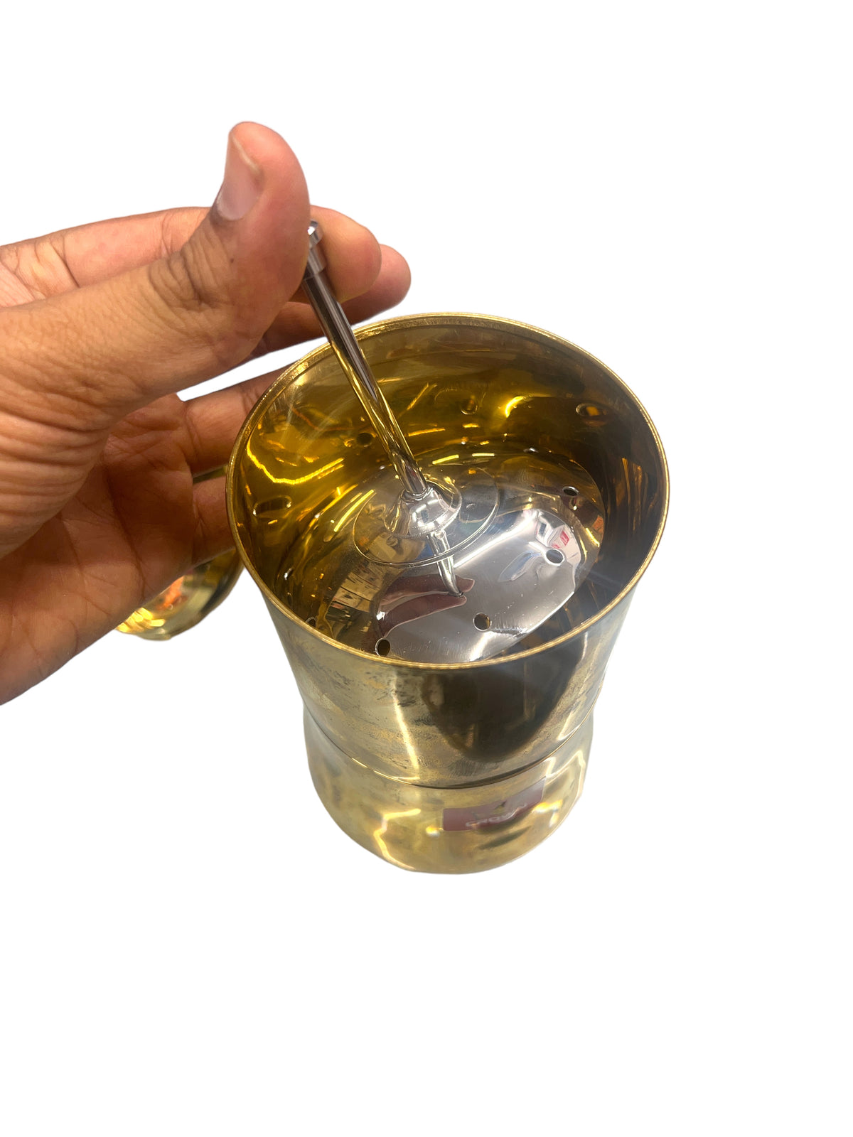 Crown Brass Coffee Filter: Authentic coffee Decotion Blend Maker ☕ (Size-3)