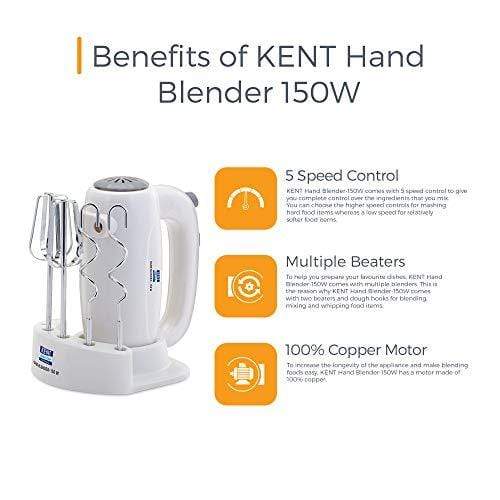 Kent Hand Blender-White - KITCHEN MART