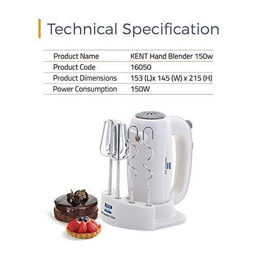 Kent Hand Blender-White - KITCHEN MART