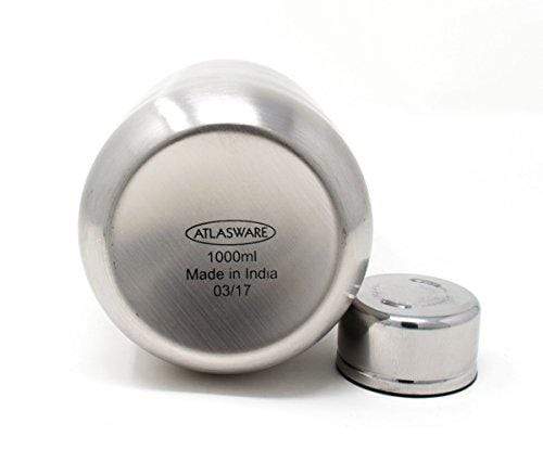 Kitchen Mart Atlasware Stainless Steel Water Bottle, 1000ML - KITCHEN MART