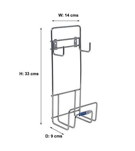 Kitchen Mart Chakla Belan Stand / Rolling Pin-tong holder, Stainless Steel, Wall Mount (Only Stand) - KITCHEN MART