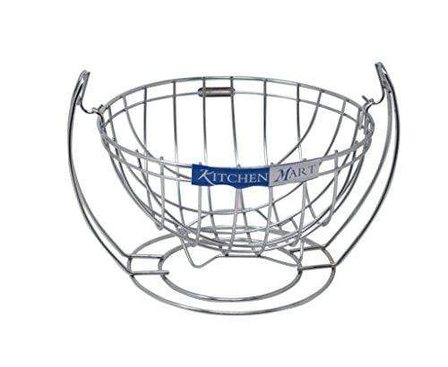 Kitchen Mart Fruit and vegetable Basket, Swing(Jula) Model, Stainless Steel (Pack of 1) - KITCHEN MART