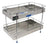 Kitchen Mart Fruit & Vegetable Trolley with / without Wheels, Rectangle, 2-Tier, Perfo Model, Stainless Steel (Multipurpose Kitchen Storage Rack / Shelf) - KITCHEN MART