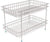 Kitchen Mart Fruit & Vegetable Trolley with / without Wheels, Rectangle, 2-Tier, Stainless Steel (Multipurpose Kitchen Storage Rack / Shelf) - KITCHEN MART
