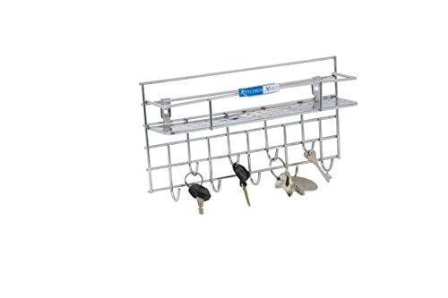 Kitchen Mart Key holder / Laddle Holder with single rack, Wall Mount, Stainless Steel (Pack of 1) - KITCHEN MART