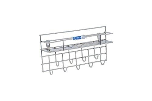Kitchen Mart Key holder / Laddle Holder with single rack, Wall Mount, Stainless Steel (Pack of 1) - KITCHEN MART