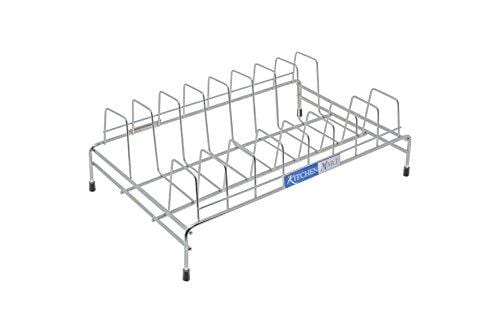 Kitchen Mart Plate Rack / Stand, 8 Slots (39 cms), Stainless Steel (LxB: 39x25) - KITCHEN MART