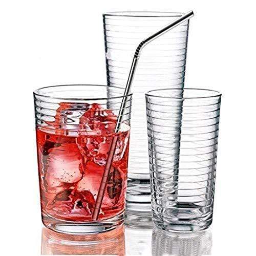 KITCHEN MART Reusable Stainless Steel Drinking Straws(2 Straight, 2 Bend and 1 Cleaning Brush) - KITCHEN MART