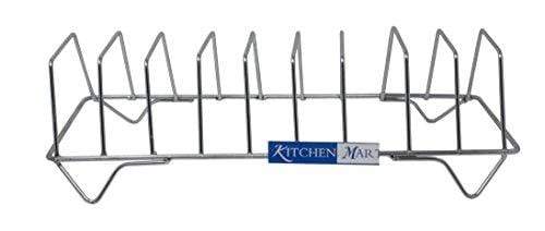 Kitchen Mart Square Plate Rack / Stand, 9 Slots (40 cms), Stainless Steel - KITCHEN MART