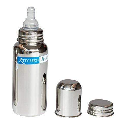 Kitchen Mart Stainless Steel Baby Feeding Bottle 275ml - KITCHEN MART