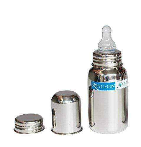 Kitchen Mart Stainless Steel Baby Feeding Bottle 225ml - KITCHEN MART