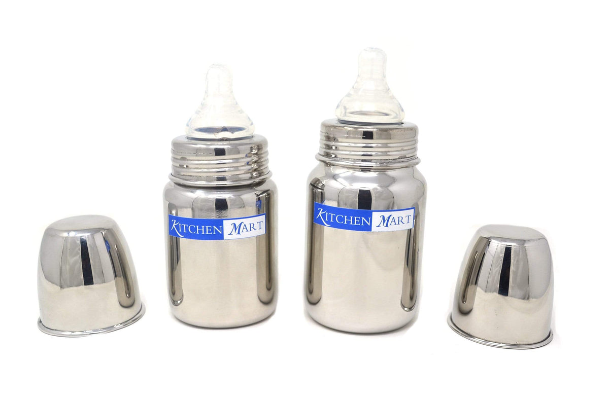 Kitchen Mart Stainless Steel Feeding Bottle Broad Mouth - KITCHEN MART