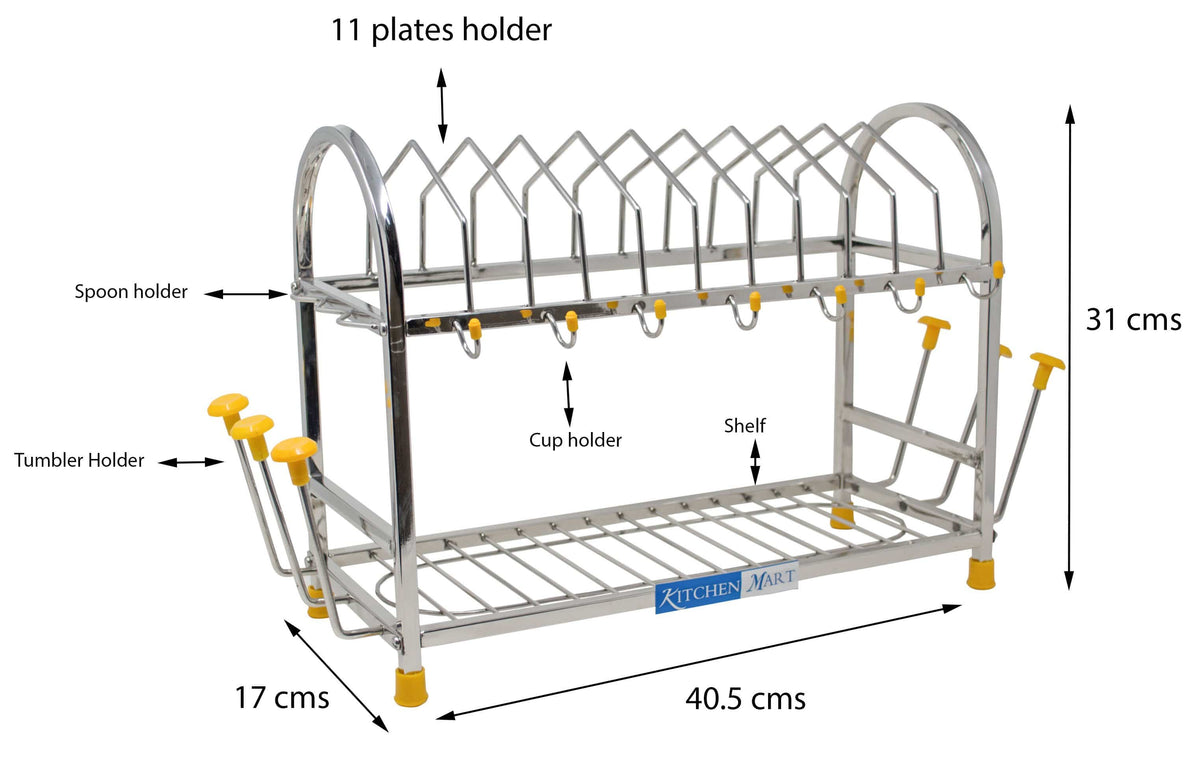 Kitchen Mart Stainless Steel kitchen rack (5 in 1) - KITCHEN MART