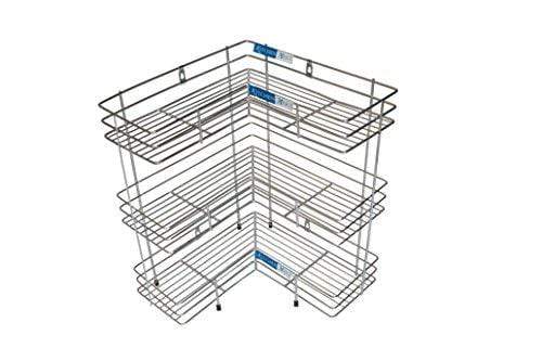 Kitchen Mart Stainless Steel L-Shaped rack 3 tier - KITCHEN MART