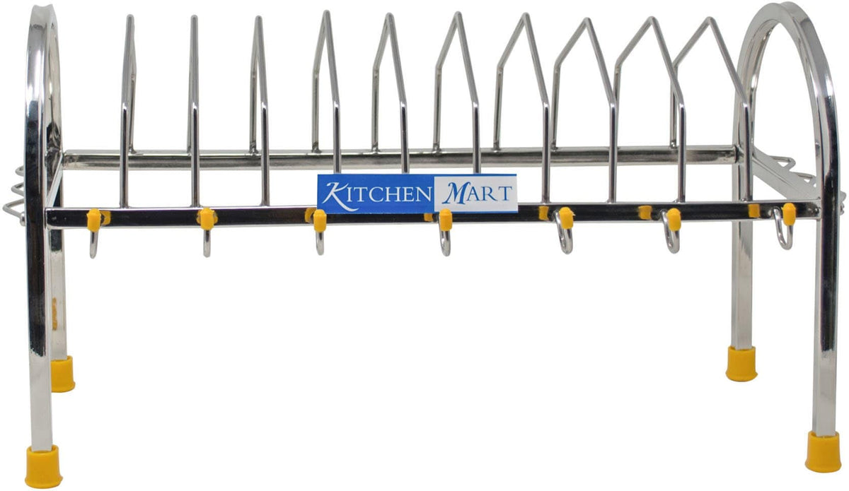 Kitchen Mart Stainless steel Plate Stand (3 in 1) - KITCHEN MART