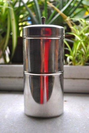 Kitchen Mart Stainless Steel South Indian Coffee Filter 10 (800ML approx) (8 cups) - KITCHEN MART