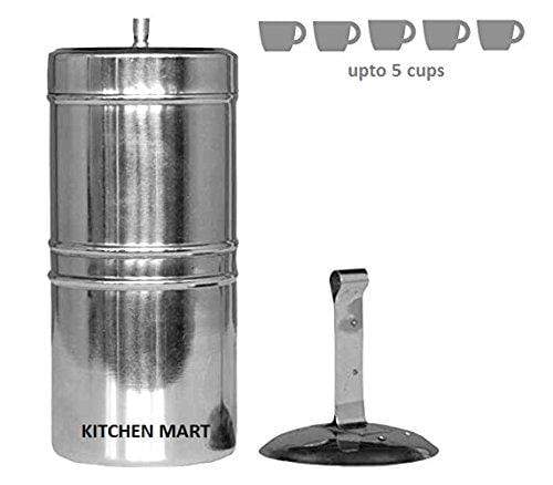 Kitchen Mart Stainless Steel South Indian Coffee Filter Size:8 (425 ML) (5 cups) - KITCHEN MART