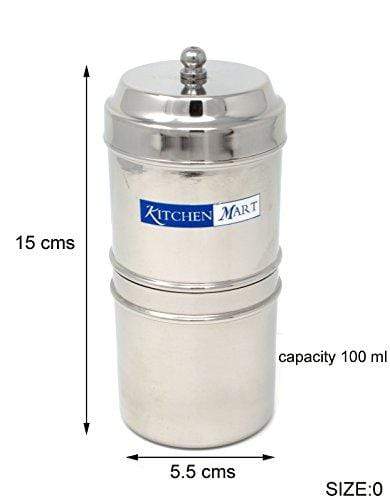 Kitchen Mart Stainless Steel with 1 Cup Capacity Coffee Filter (Silver) - KITCHEN MART