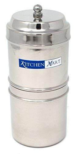Kitchen Mart Stainless Steel with 2 Cups Capacity Coffee Filter (Silver) - KITCHEN MART