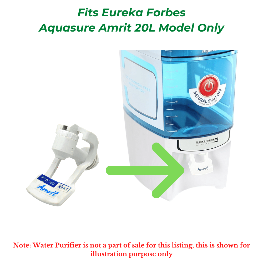 Kitchen Mart Tap suitable for Eureka Forbes Aquasure Amrit 20-Litre Water Purifier only 0780847317737